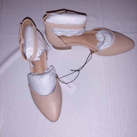 two piece ankle strap flat